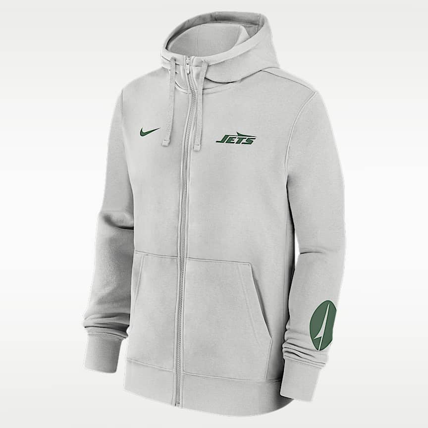 New York Jets Sideline Anorak Men's Nike NFL 1/2-Zip Hooded Jacket